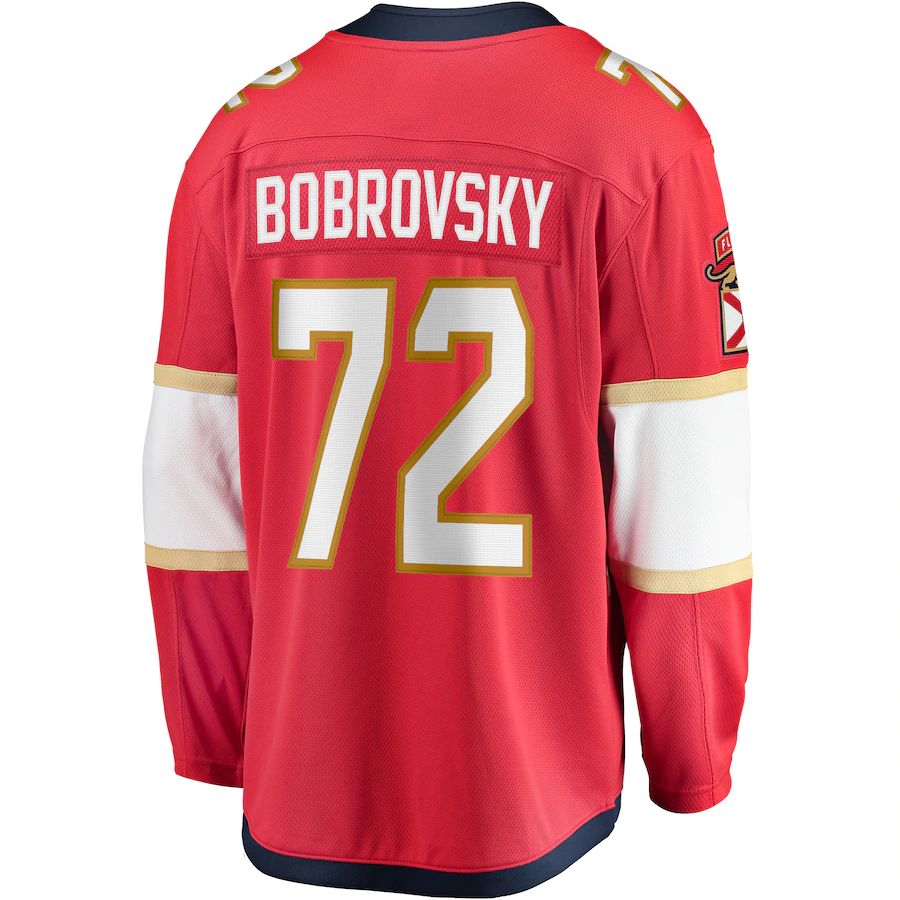 Custom #72 Red FLA Hockey Shirt Top