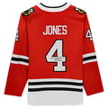Custom #4 Red CHI Hockey Shirt Top