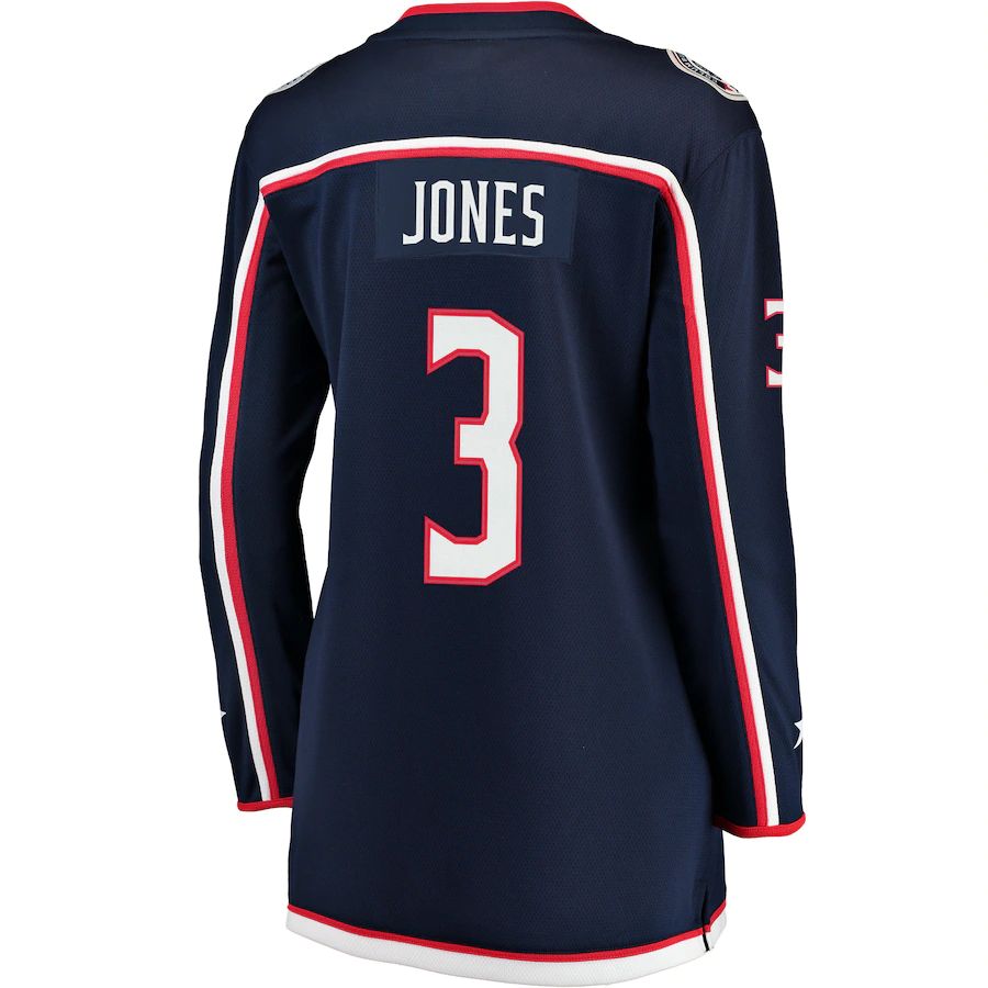 Custom #3 Blue CBJ Hockey Shirt Top