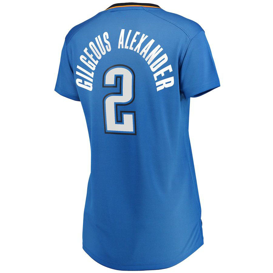 Custom #2 Blue OKC Basketball Shirt Top
