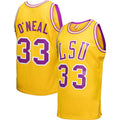 Custom #33 Gold Basketball Shirt Top
