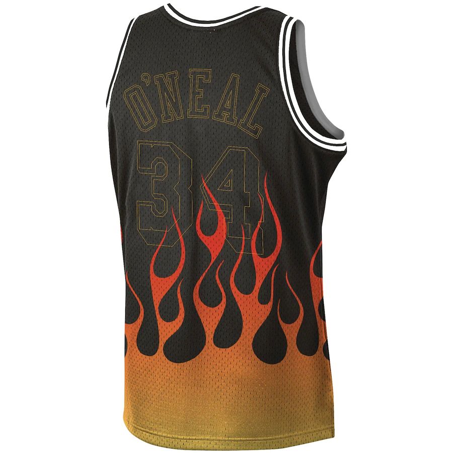 Custom #34 Black 1996 LAL Basketball Shirt Top