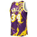 Custom #34 Purple 1996 LAL Basketball Shirt Top