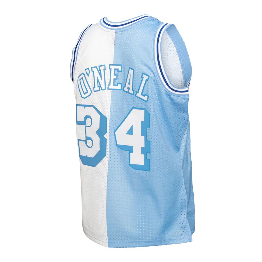 Custom #34 Powder Blue 1996 LAL Basketball Shirt Top