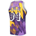Custom #34 Purple 1996 LAL Basketball Shirt Top
