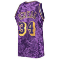 Custom #34 Purple 1996 LAL Basketball Shirt Top