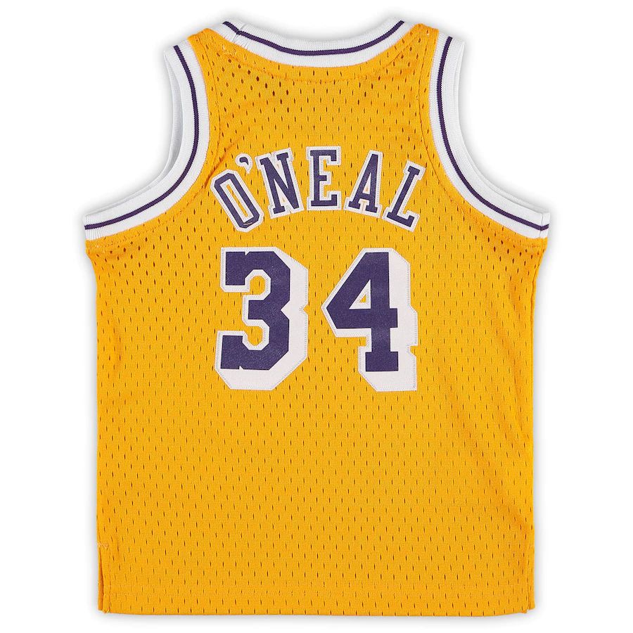 Custom #34 Gold LAL Basketball Shirt Top