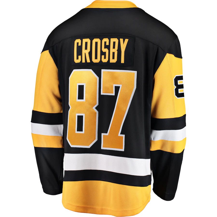 Custom #87 Black PIT Hockey Shirt Top