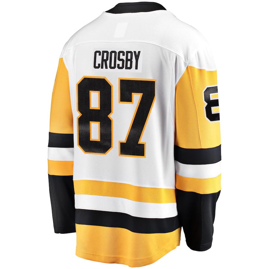 Custom #87 White PIT Hockey Shirt Top