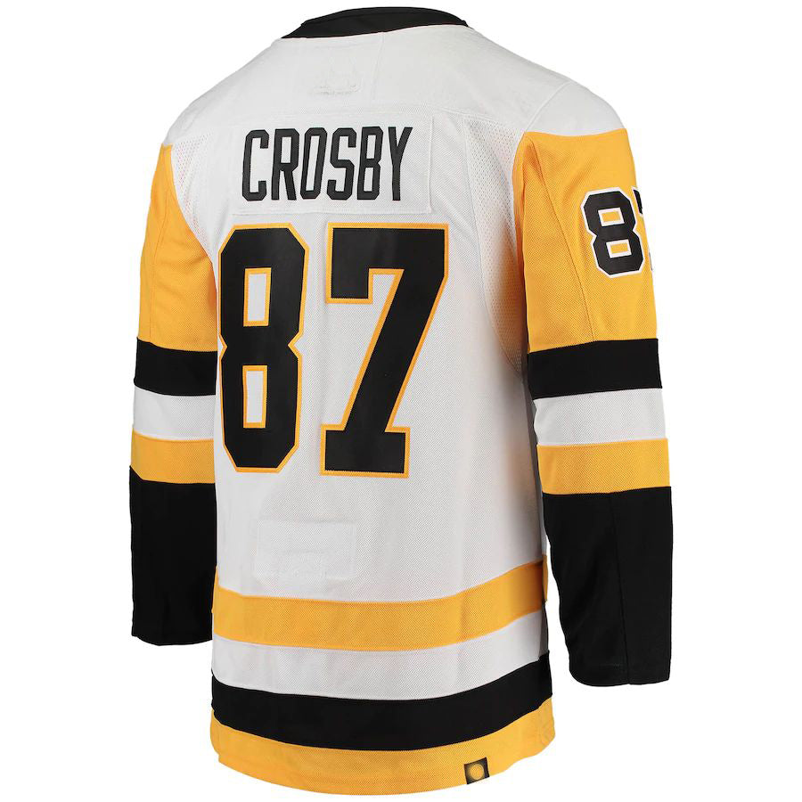 Custom #87 White PIT Hockey Shirt Top
