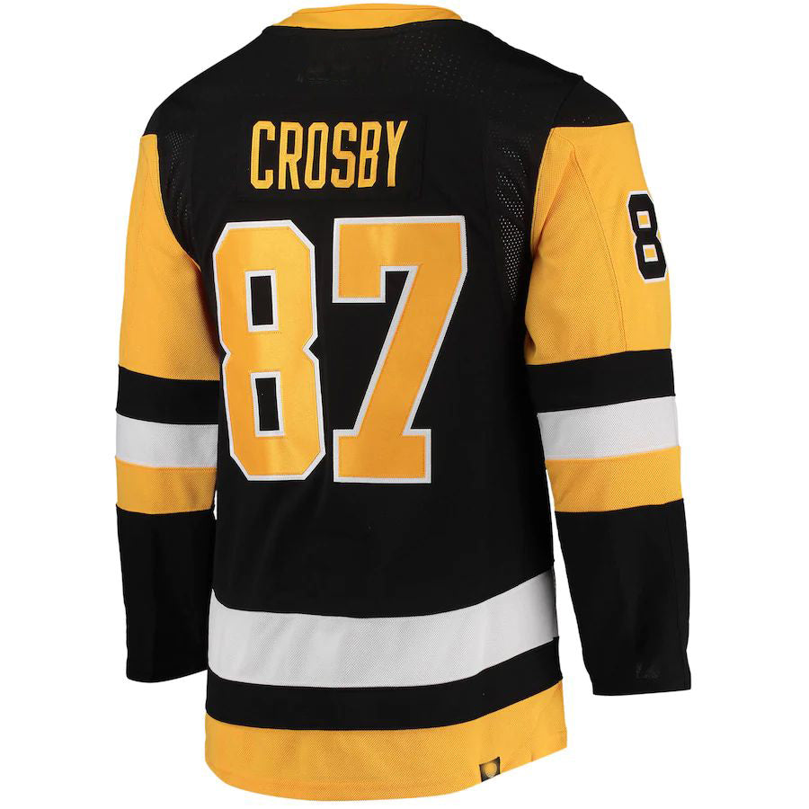 Custom #87 Black PIT Hockey Shirt Top