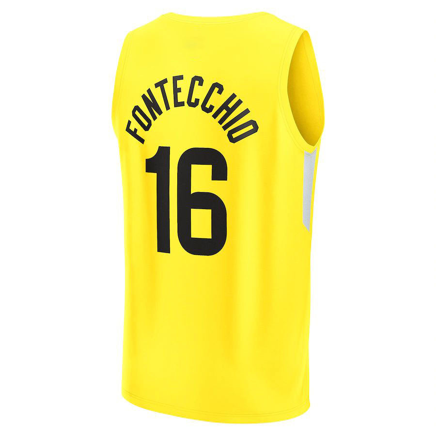 Custom #16 Yellow 2022 UTA Basketball Shirt Top