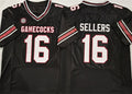 Custom #16 Black College Shirt Top