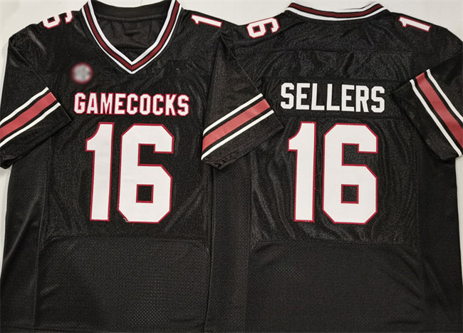 Custom #16 Black College Shirt Top