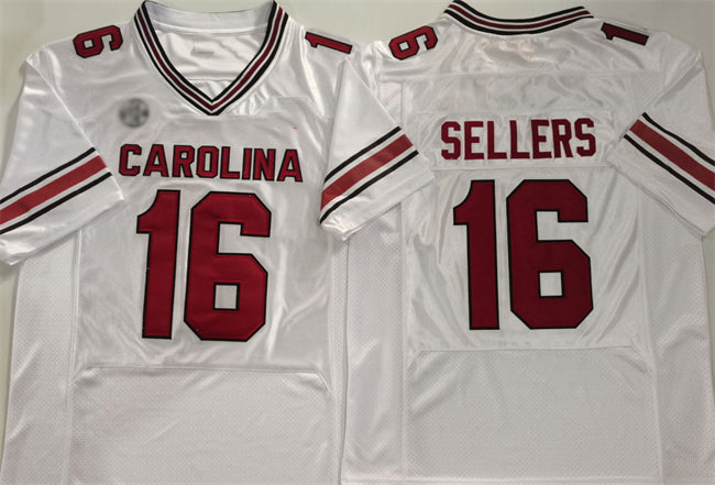 Custom #16 White College Shirt Top