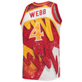 Custom #4 Red 1986 Basketball Shirt Top