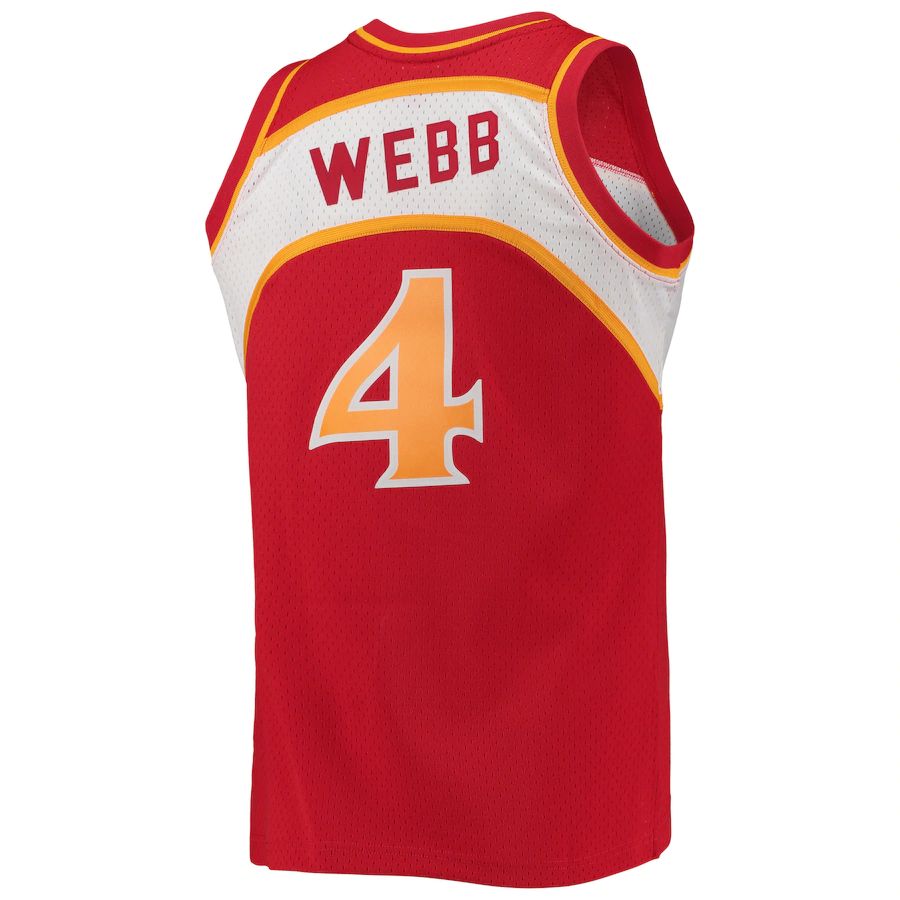 Custom #4 Red Basketball Shirt Top