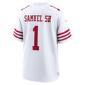 Custom #1 White SF Football Shirt Top