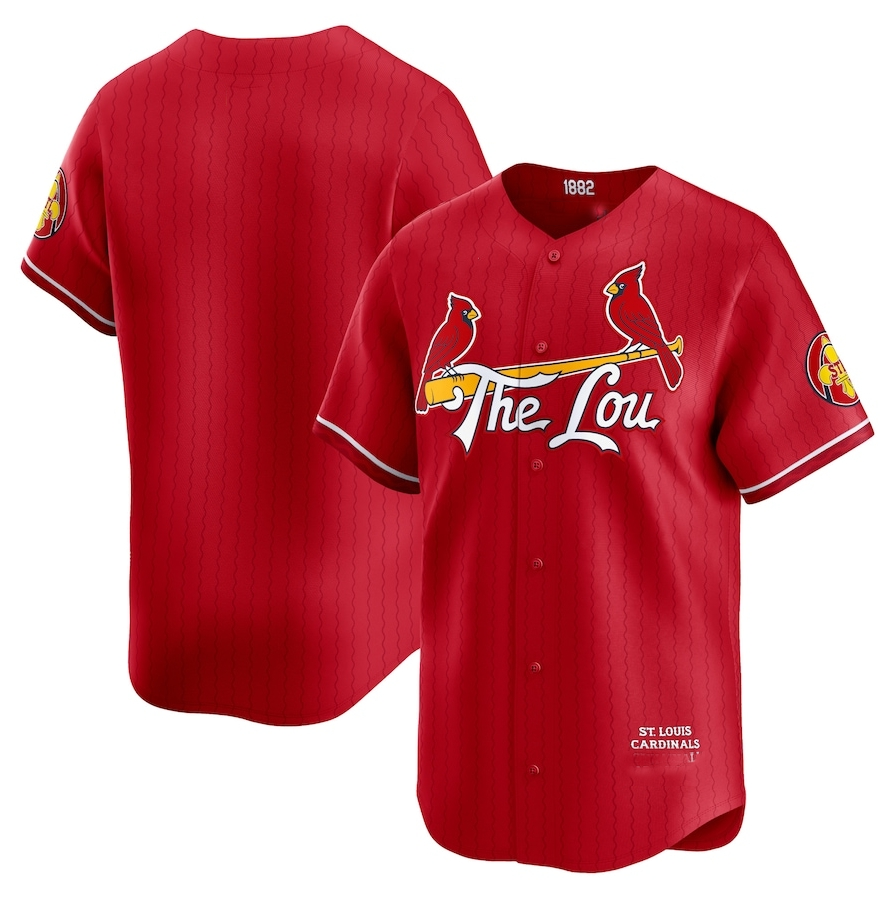 Custom Red 2024 City Connect STL Baseball Shirt Top