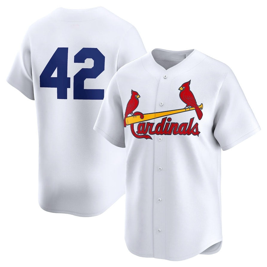 Custom #42 White 2024 Jackie Robinson Day STL Baseball Shirt Top