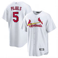 Custom #5 White STL Baseball Shirt Top