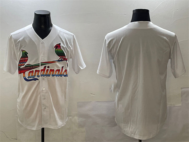 Custom White STL Baseball Shirt Top