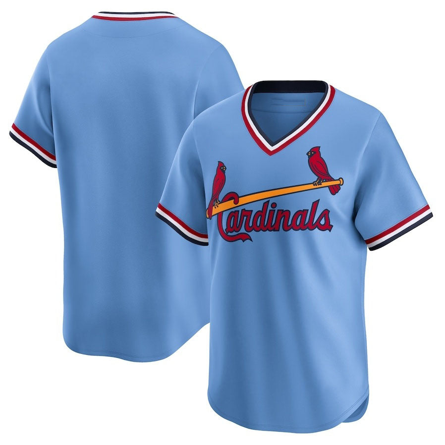 Custom Light Blue STL Baseball Shirt Top
