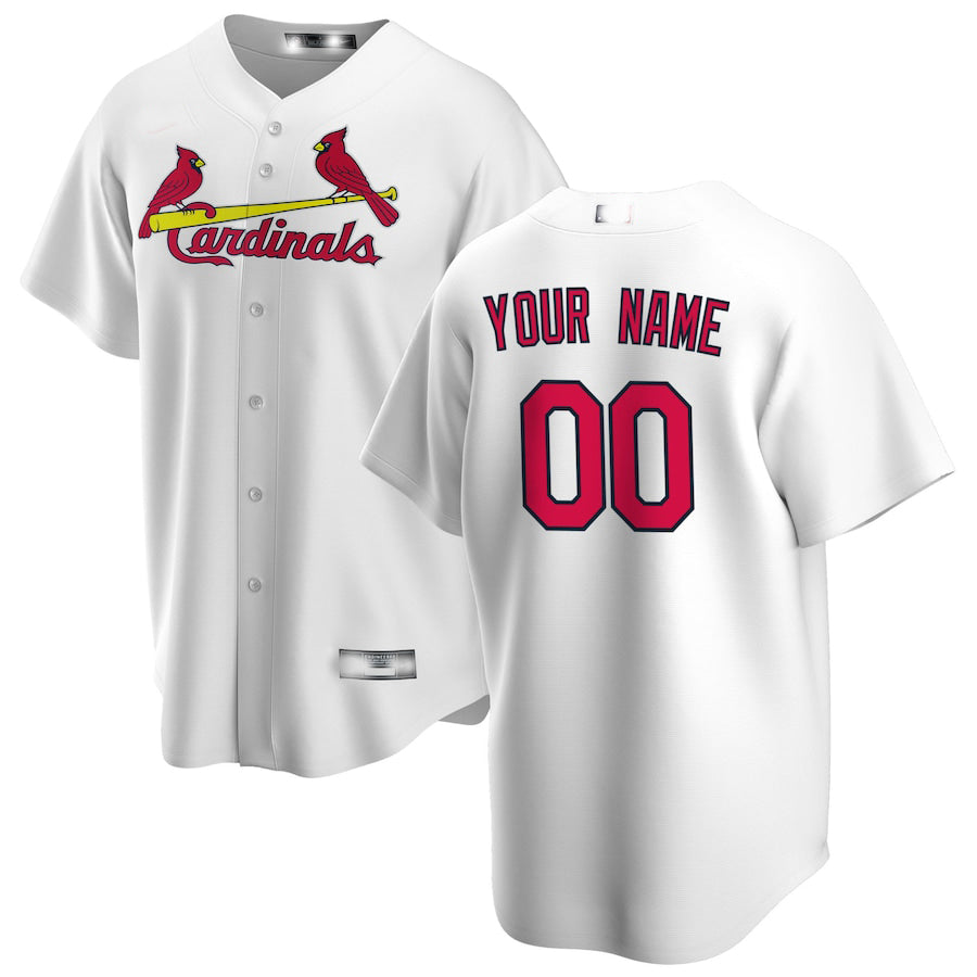 Custom White STL Baseball Shirt Top