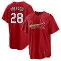 Custom #28 Red STL Baseball Shirt Top