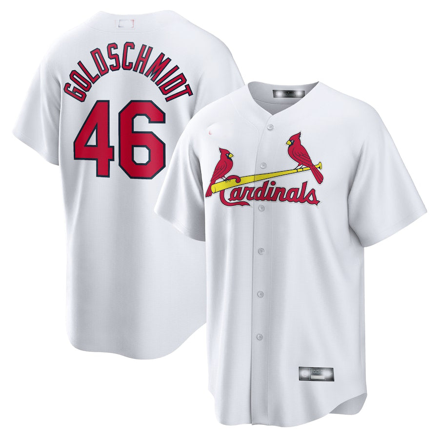 Custom #46 White STL Baseball Shirt Top