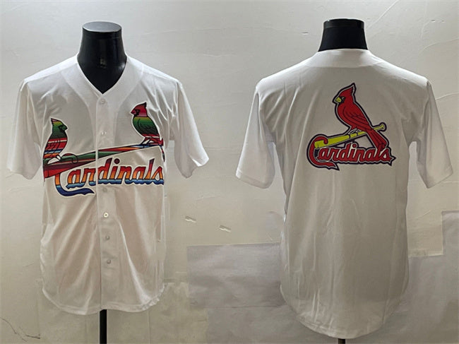Custom White STL Baseball Shirt Top