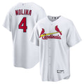 Custom #4 White STL Baseball Shirt Top