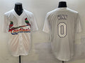 Custom #0 White STL Baseball Shirt Top