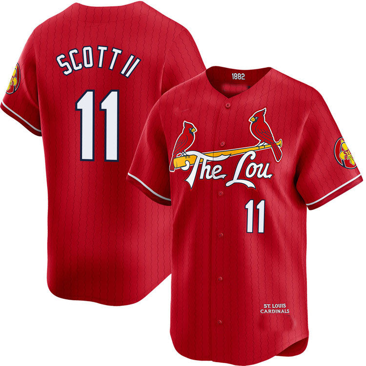 Custom #11 City Connect STL Baseball Shirt Top