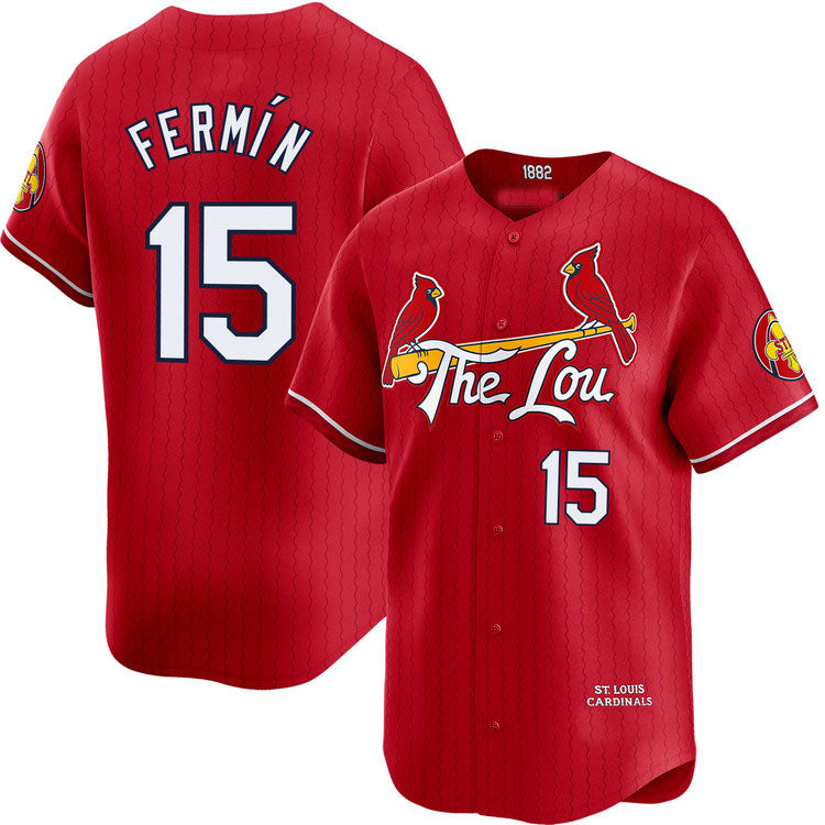 Custom #15 City Connect STL Baseball Shirt Top