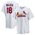 Custom #18 White STL Baseball Shirt Top