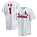 Custom #1 White STL Baseball Shirt Top