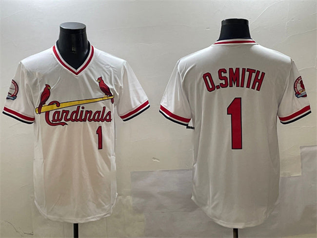 Custom #1 White STL Baseball Shirt Top