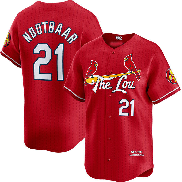 Custom #21 City Connect STL Baseball Shirt Top