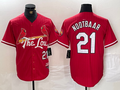 Custom #21 Red 2024 City Connect STL Baseball Shirt Top