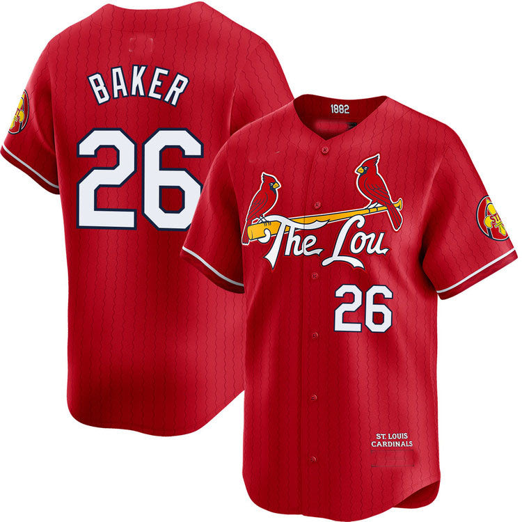 Custom #26 City Connect STL Baseball Shirt Top