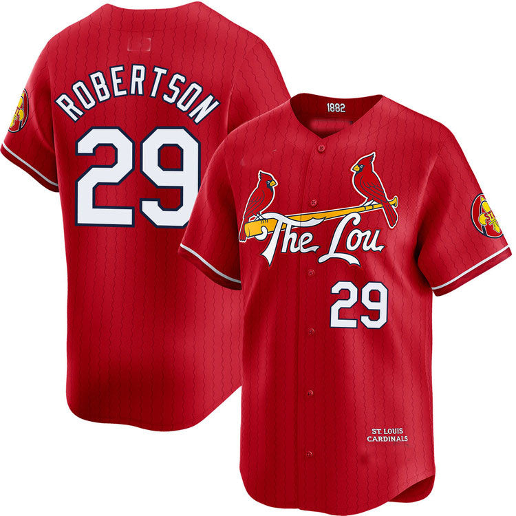 Custom #29 City Connect STL Baseball Shirt Top