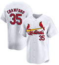 Custom #35 White STL Baseball Shirt Top