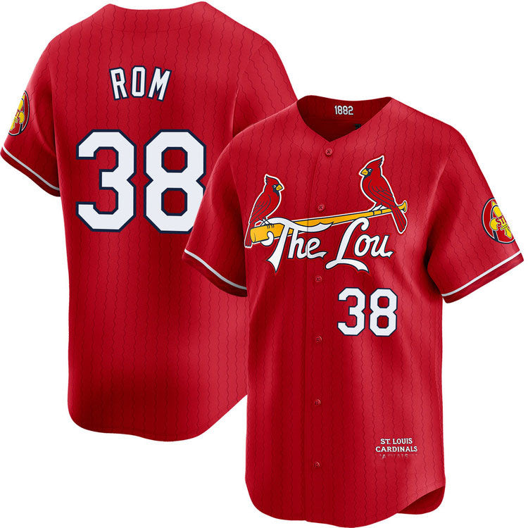 Custom #38 City Connect STL Baseball Shirt Top
