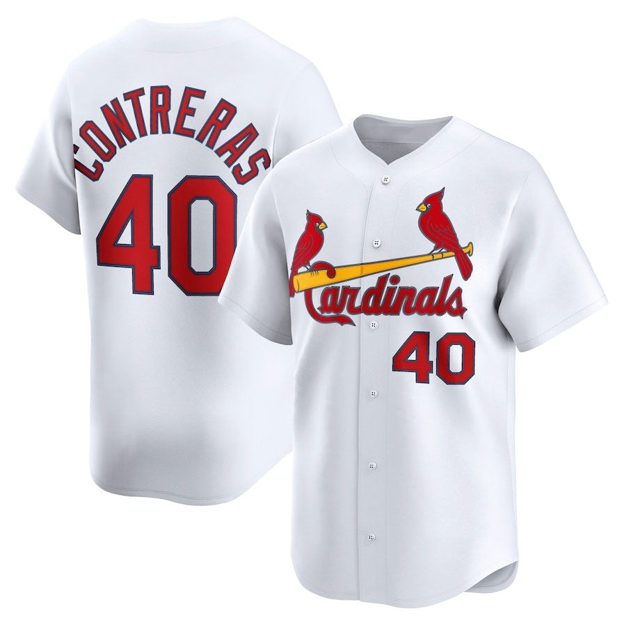 Custom #40 White STL Baseball Shirt Top