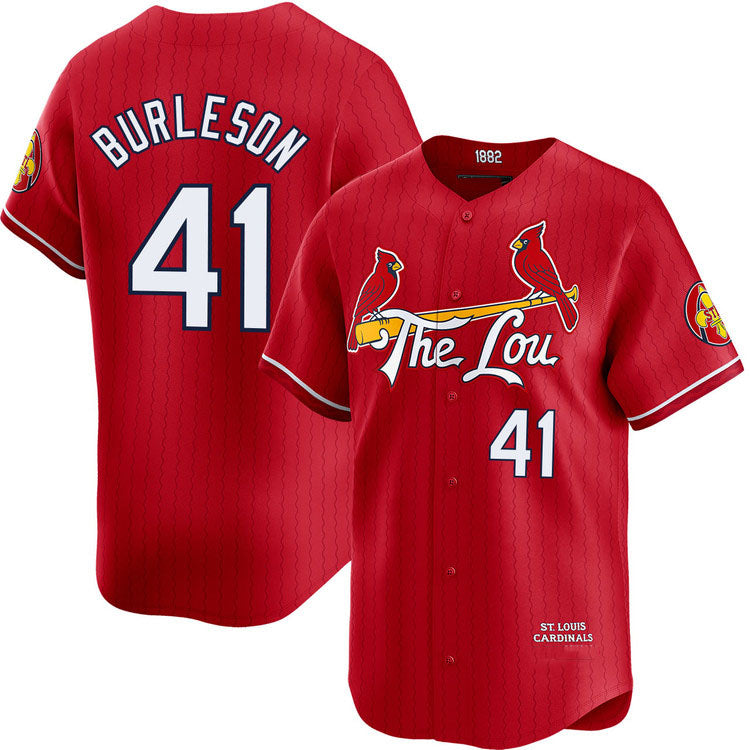 Custom #41 City Connect STL Baseball Shirt Top
