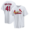 Custom #41 White STL Baseball Shirt Top