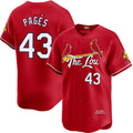 Custom #43 City Connect STL Baseball Shirt Top
