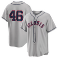Custom #46 Gray 2024 STL Baseball Shirt Top