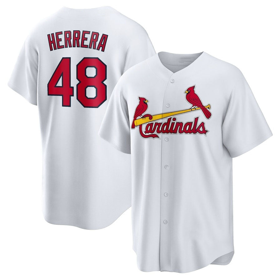 Custom #48 White STL Baseball Shirt Top